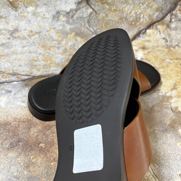 Cole Haan Goldwyn Crisscross Brown Leather Sandals Men\'s Size 9 NWB main image 5